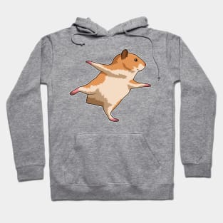 Hamster at Yoga Stretching Legs Hoodie